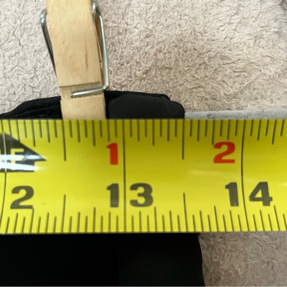 Open Edit Classic Trouser Pants-Black-Womens S-Elastic/Zipper Waist-Slit Leg-NEW - Picture 6 of 15